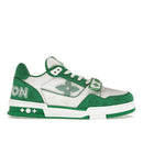 Louis Vuitton Trainer Velcro Green Monogram Denim