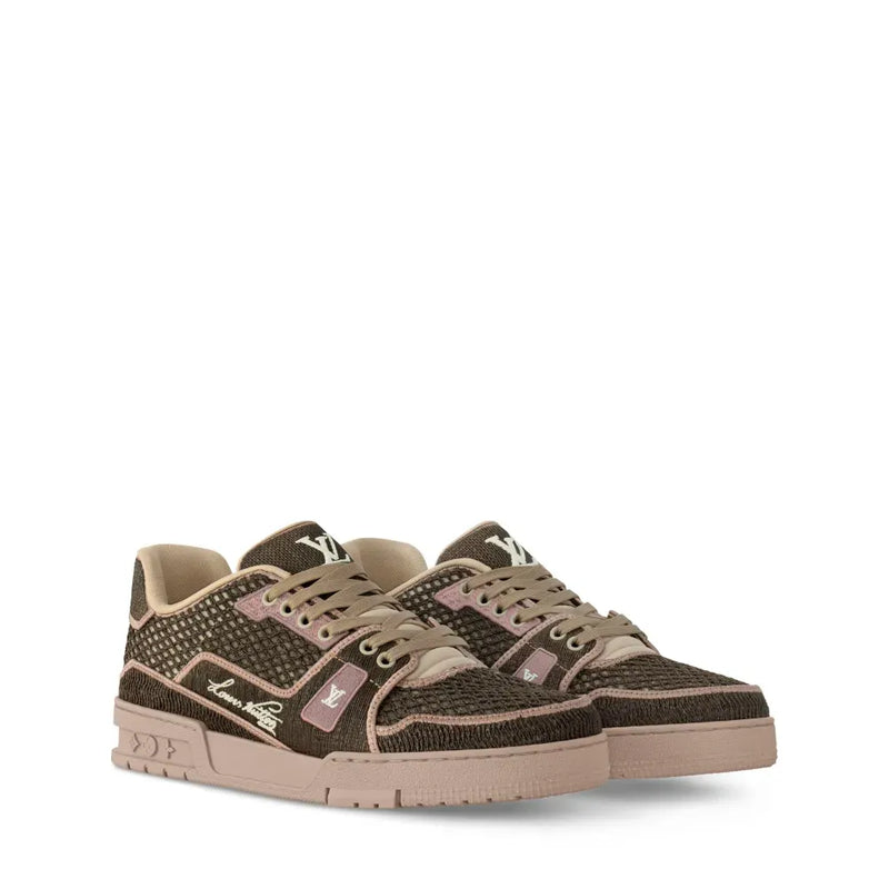 Louis Vuitton LV Trainer Raffia Brown