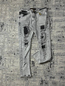 Calça Jeans Jogador Clara com Rasgos